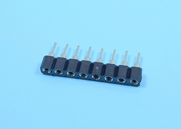 LSIP254-1×XX - 2.54mm SIP SOCKET Single Row Round Pin - LAI HENG TECHNOLOGY LTD.