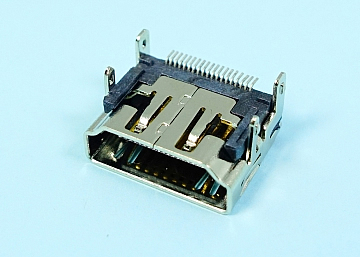 LHDMI-JCW0028-15U-1 - HDMI A Type 19Pin Female  SMT  SHELL DIP (L=9.10) - LAI HENG TECHNOLOGY LTD.