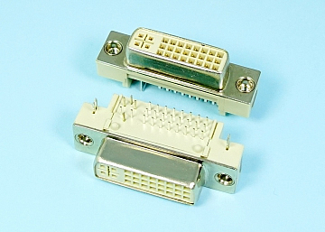 LDVI29-3V4S1X22141N0 - DVI-I Connector  Right Angle DIP 29P  Socket - LAI HENG TECHNOLOGY LTD.