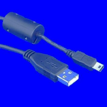 USB DSC CABLE-2 - USB AM TO MINI USB 5P, WITH CORE - Send-Victory Corp.